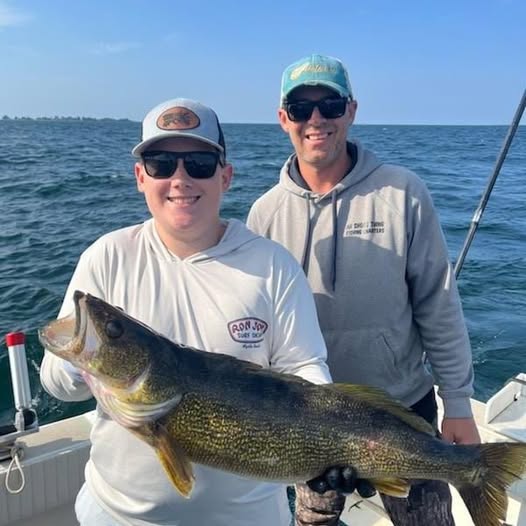 Walleye caught fishing in Altmar NY on boat