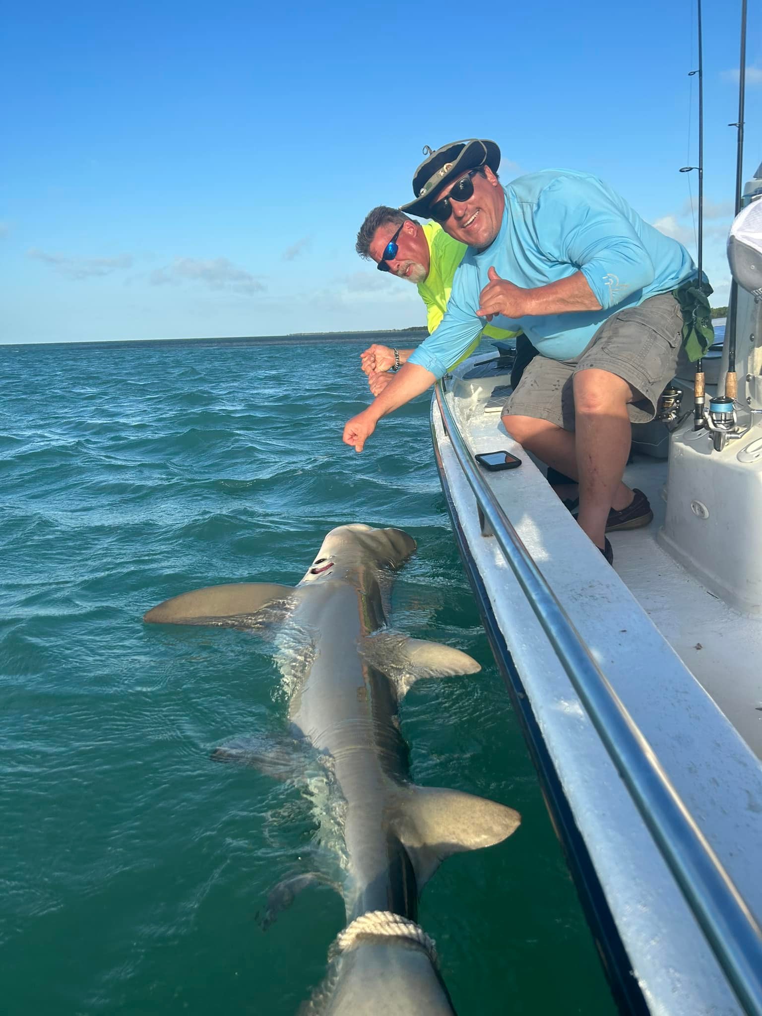 1 angler with big fish in Key West