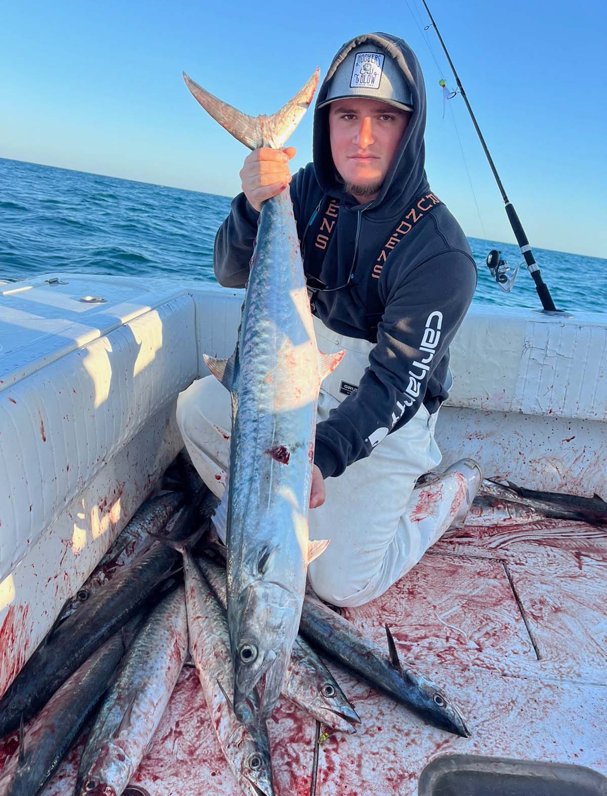 Angler with a big fish on a fishing tour in Key West