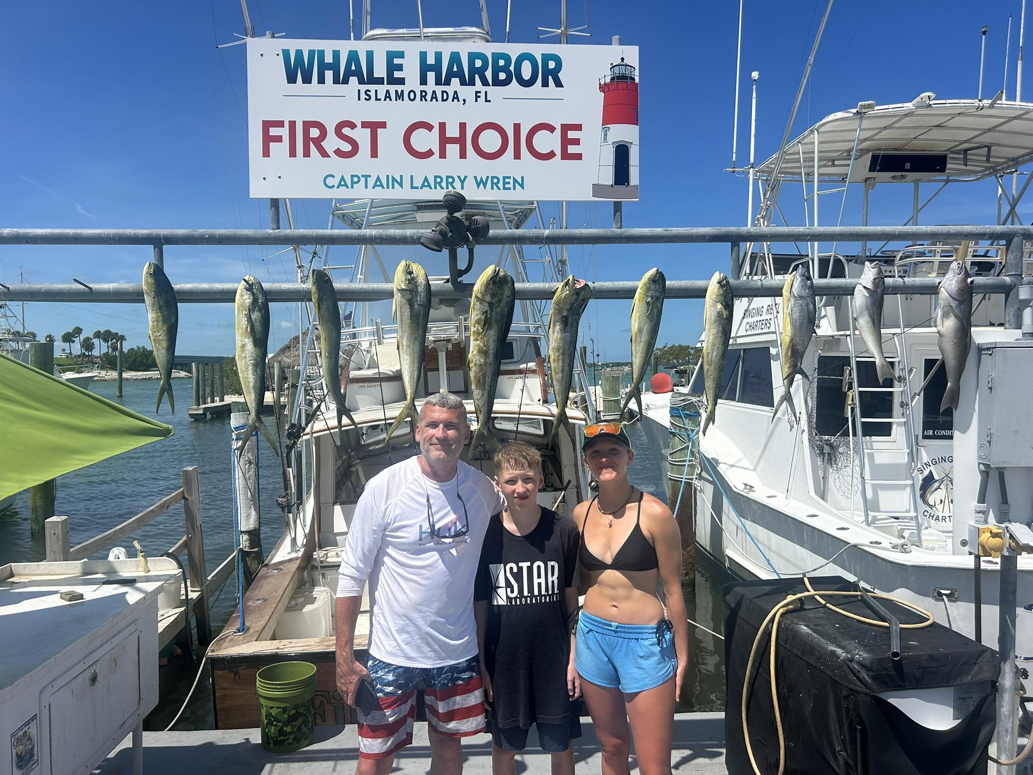 9 cero mackerel fish caught while fishing in FL