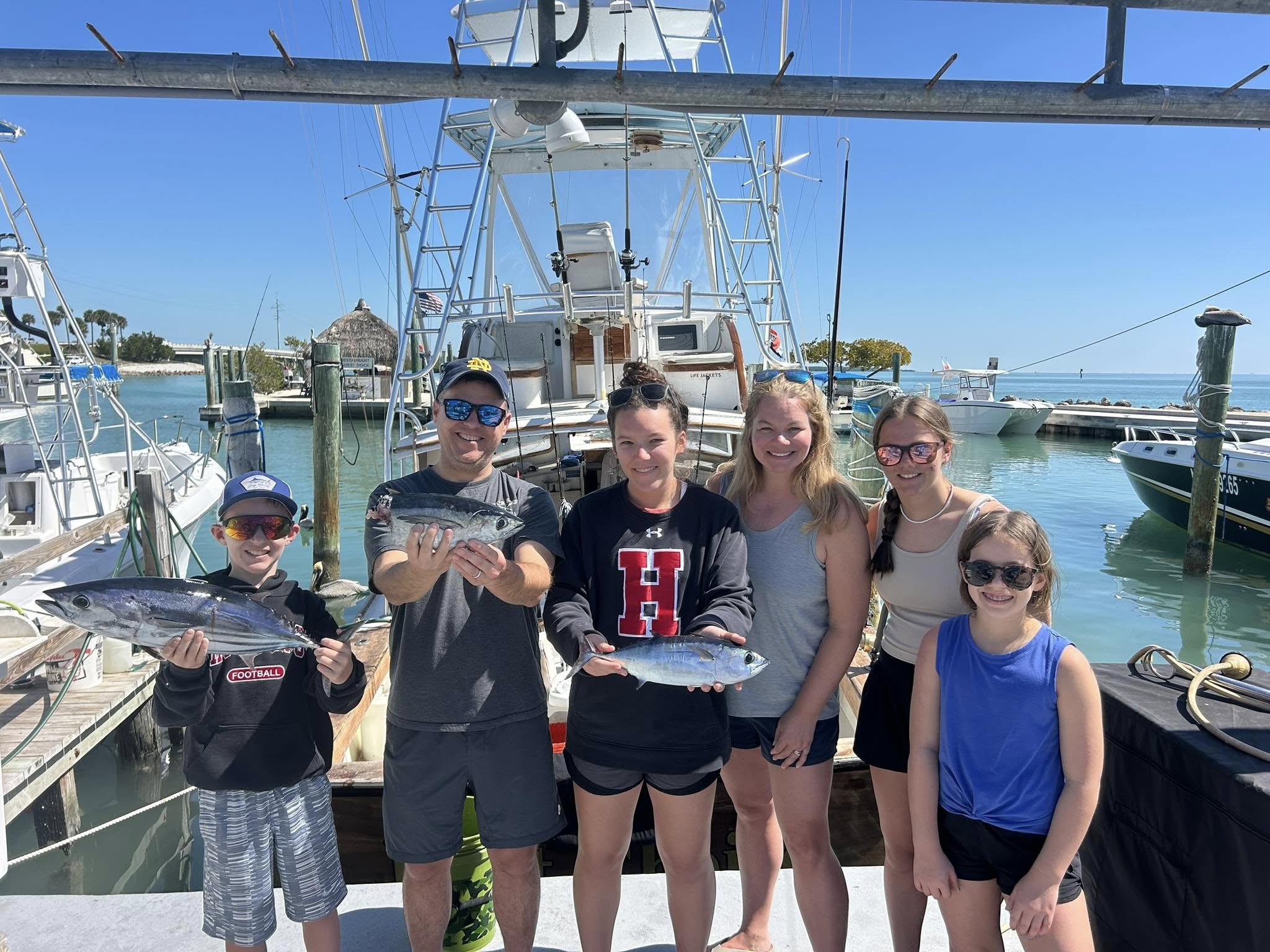 Three dogtooth tuna, 18-inch fish caught while fishing in FL