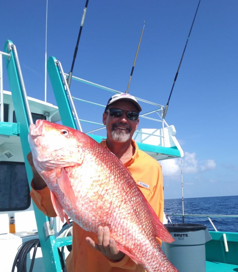 Fisherman enjoying a day of fishing in Florida