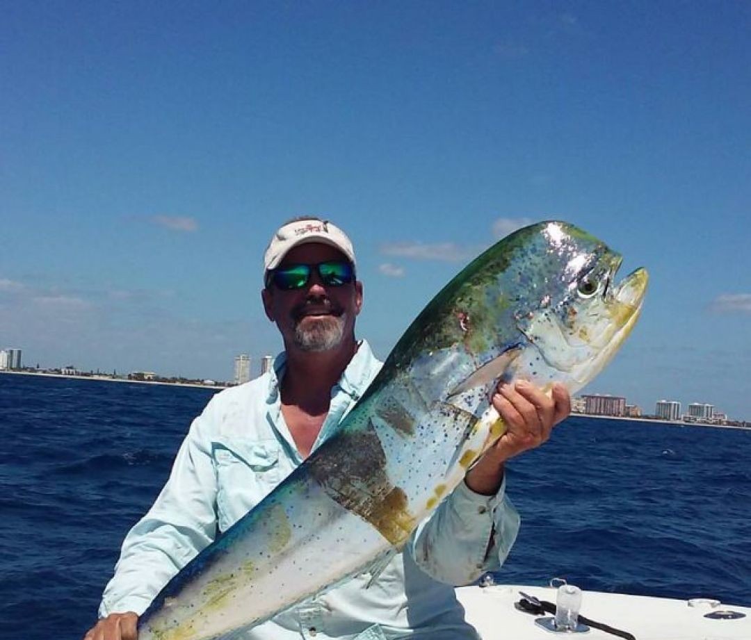 Angler fishing in Pompano Beach