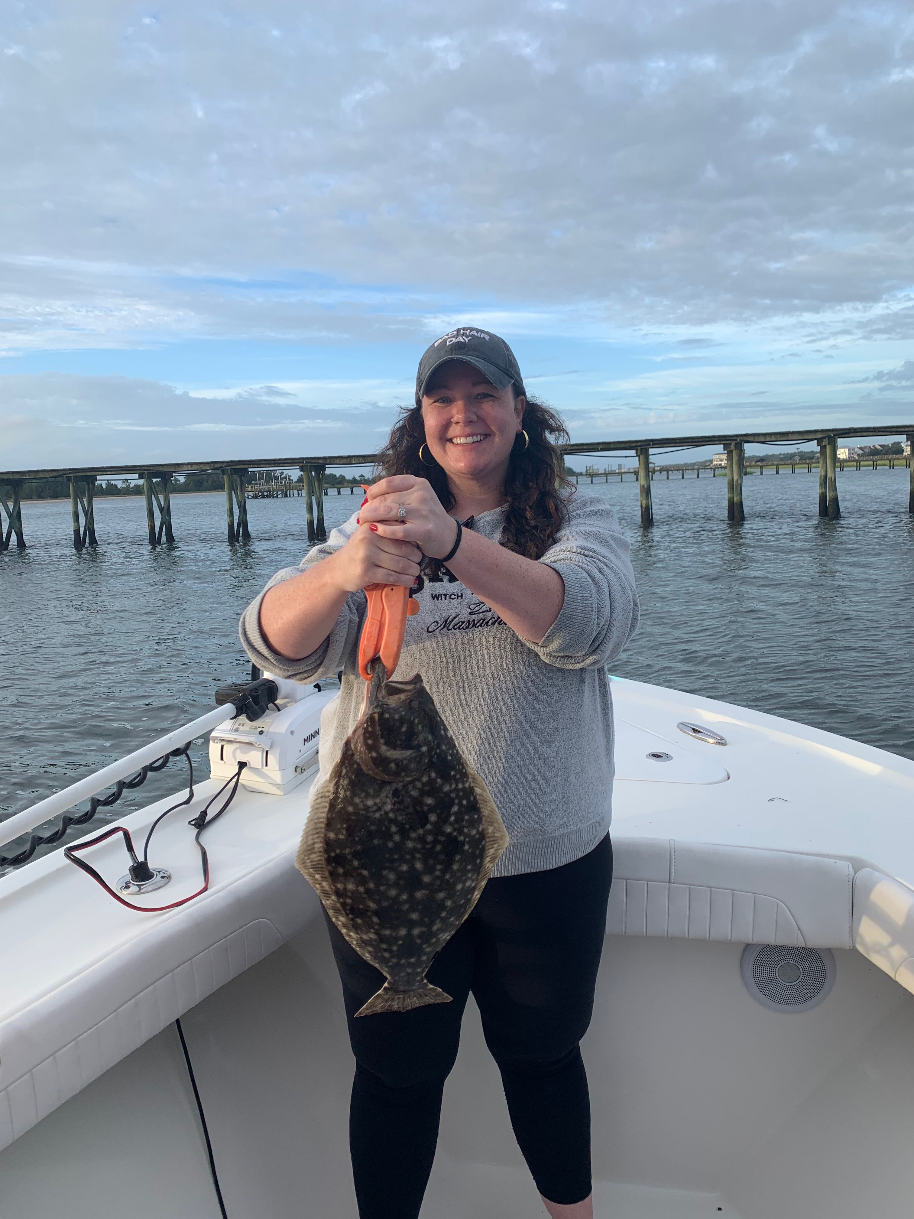 Southern Flounder caught while fishing on Sanibel Island