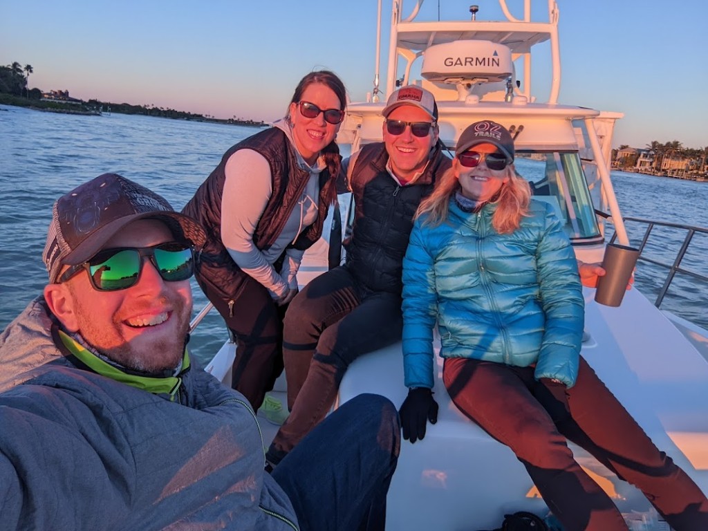 four anglers fishing in florida