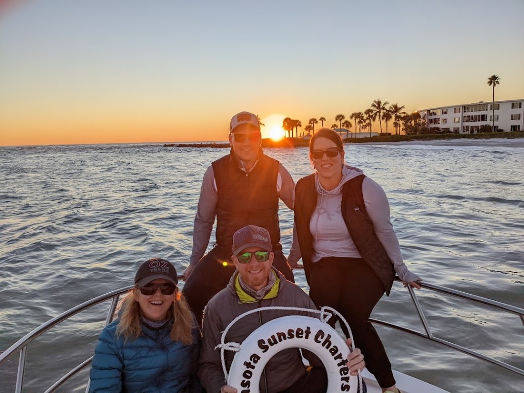 four people fishing in florida