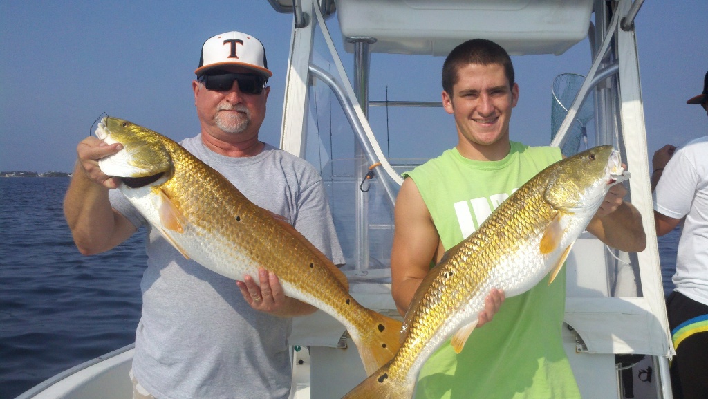 Two anglers with a great catch in FL