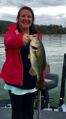 Largemouth bass caught in Guntersville