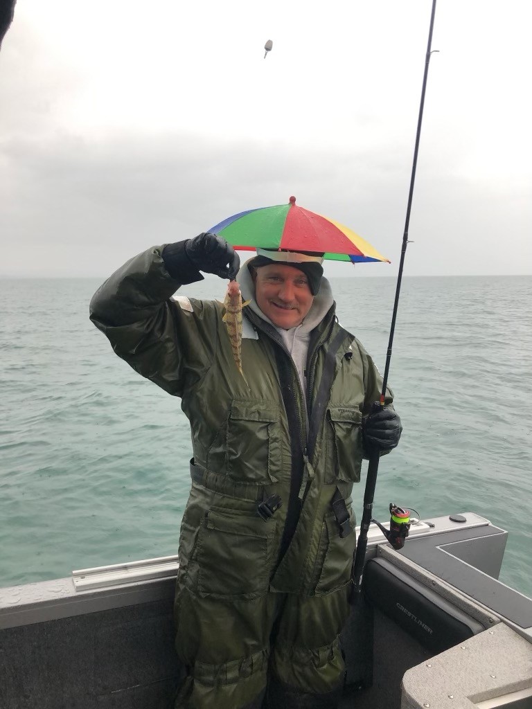 A person fishing in New York