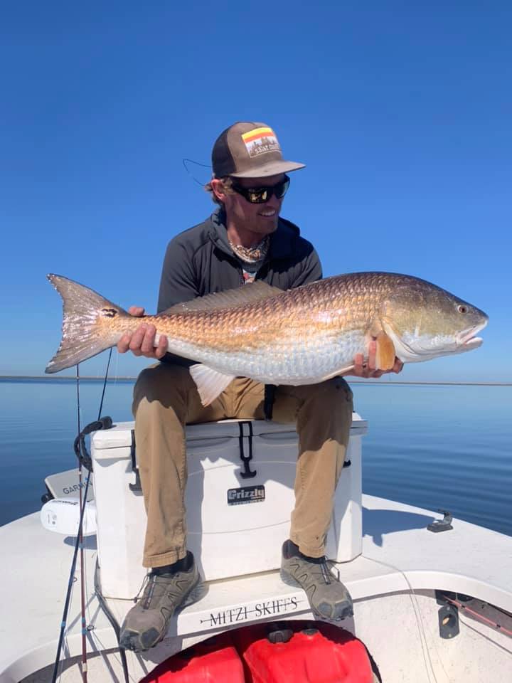 Redfish caught in St Bernard