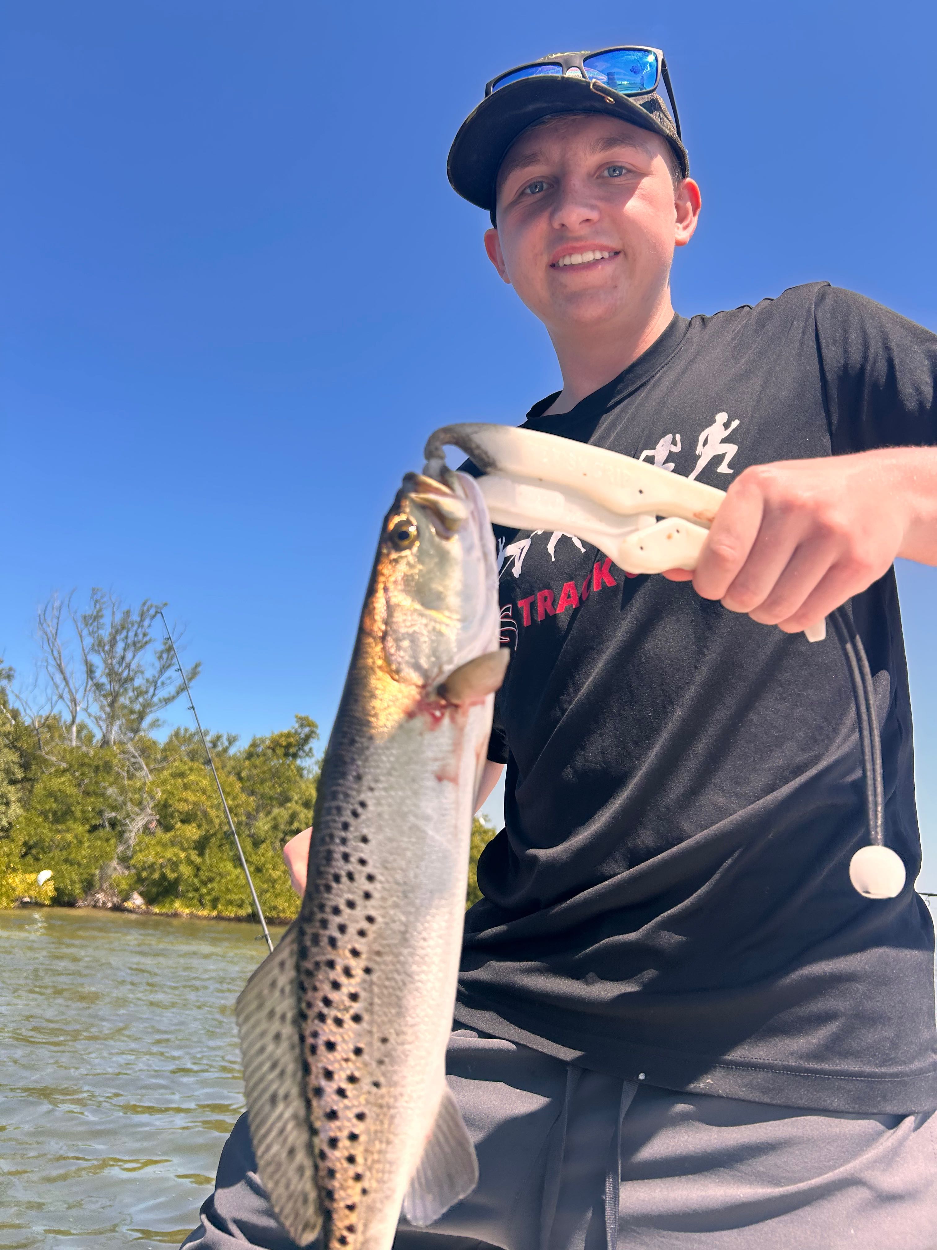 Speckled trout caught while fishing in Holmes Beach FL