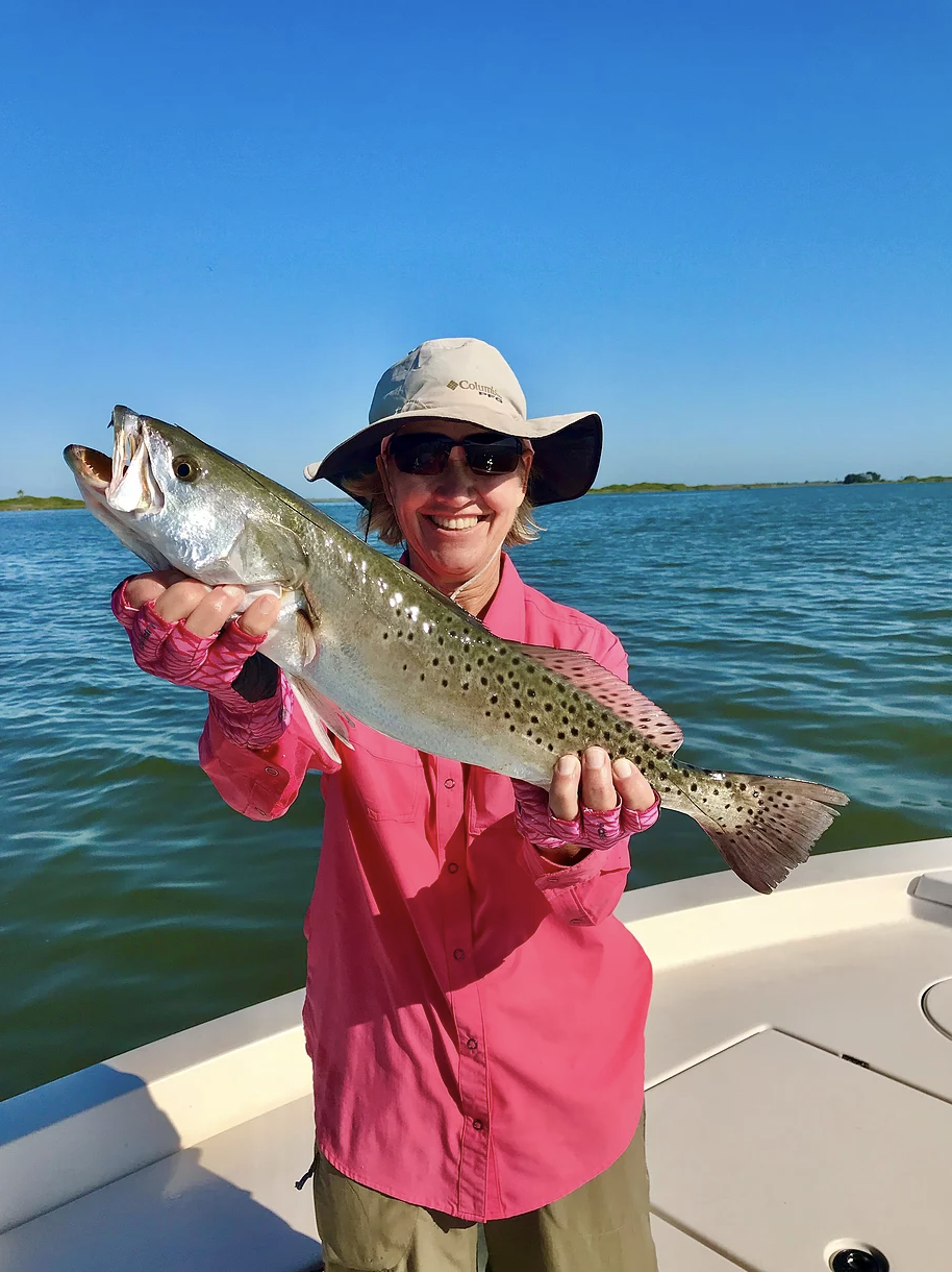 Spotted Weakfish caught in Corpus Christi