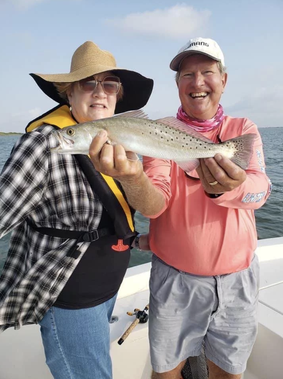 Spotted Weakfish, 18 inches, caught in TX
