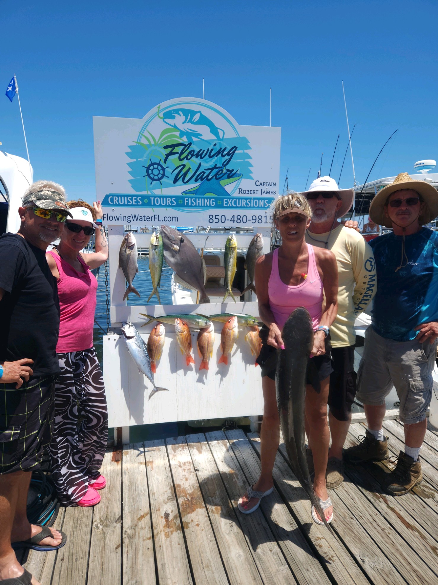 3 fish caught in Destin while fishing