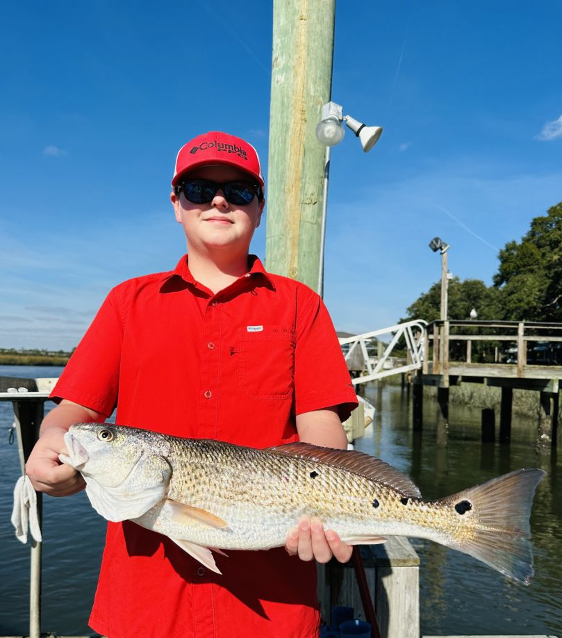 Redfish caught on fishing trip in GA