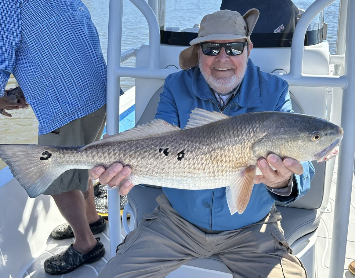 Redfish caught in Savannah, Georgia