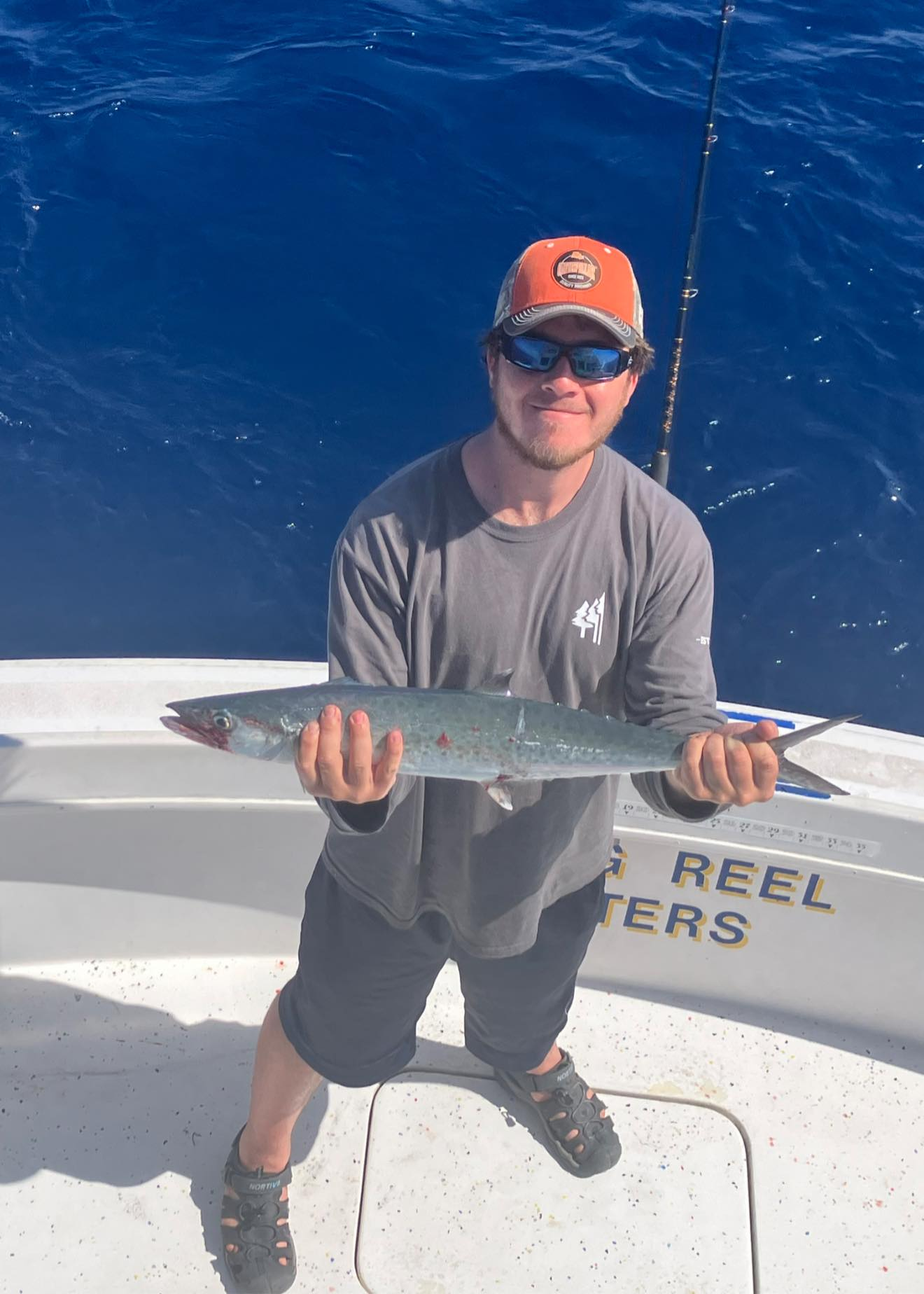 Angler fishing in Islamorada with a 16-inch catch