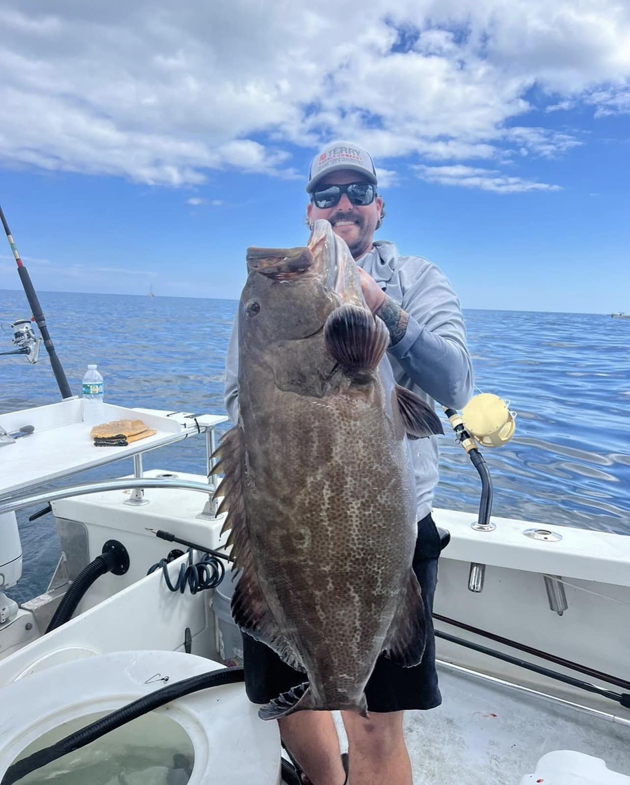 Gag grouper caught while fishing in Delray Beach