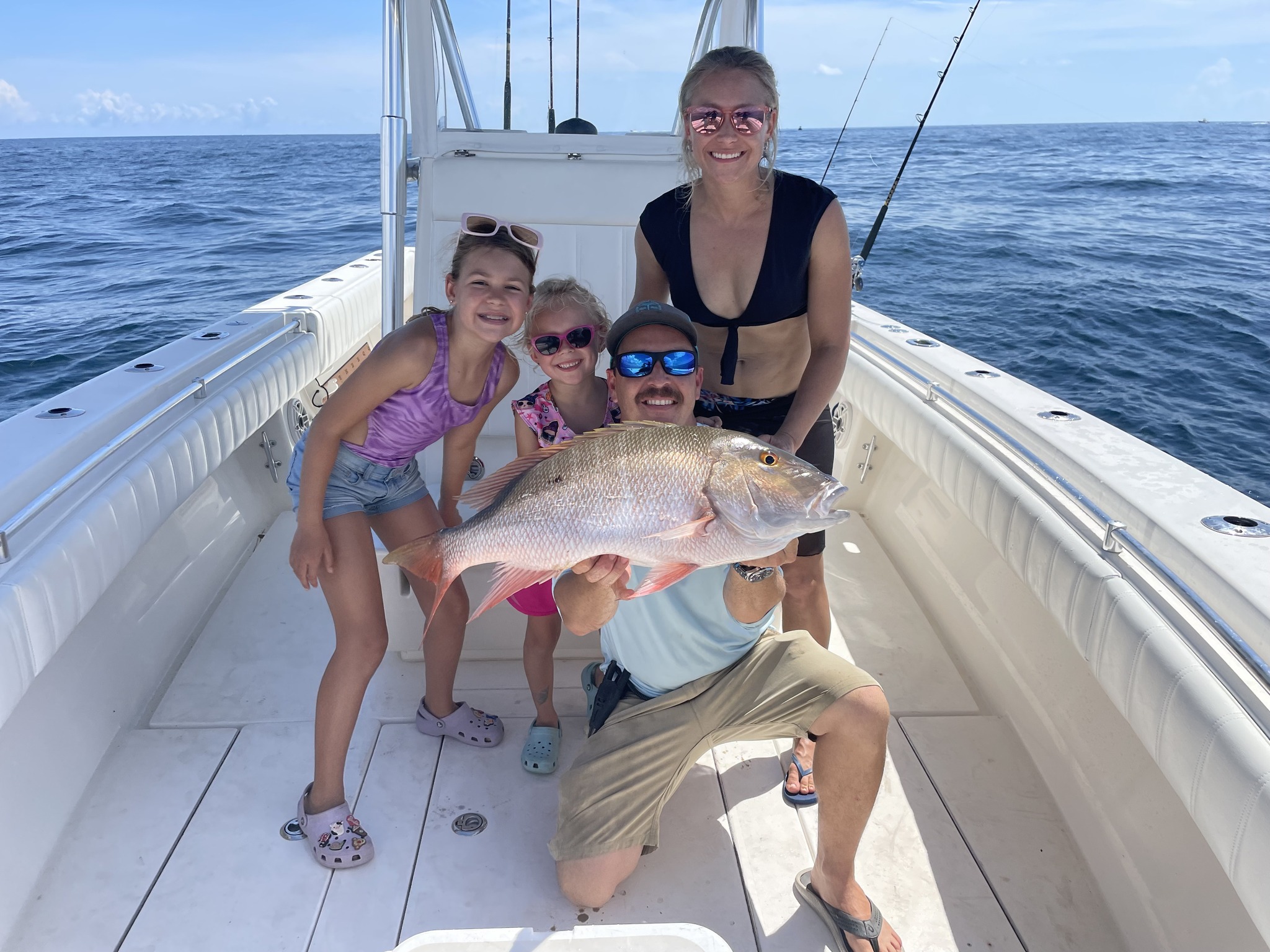 Mutton Snapper, 27 inch fish caught while fishing in FL
