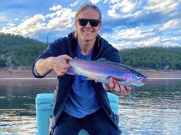 Angler fishing in Berthoud