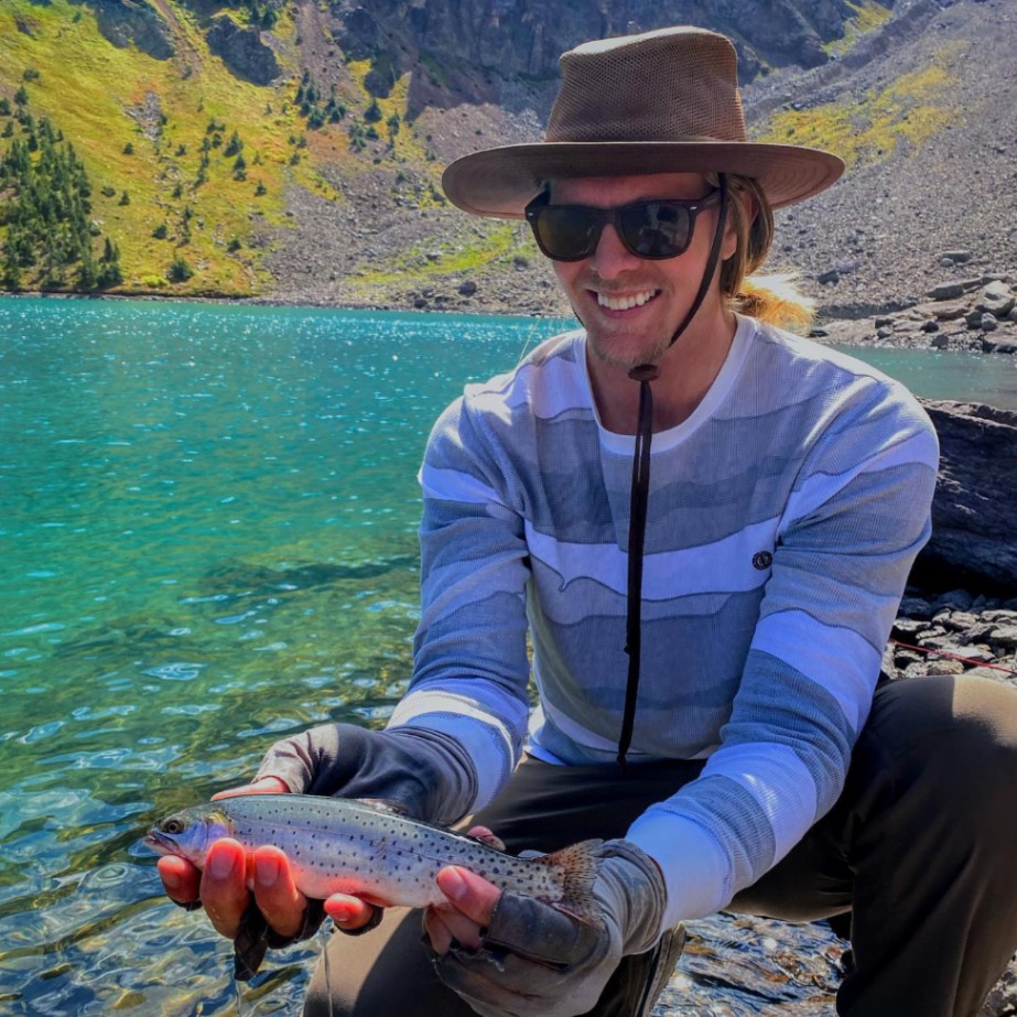 Solo angler fishing in Colorado