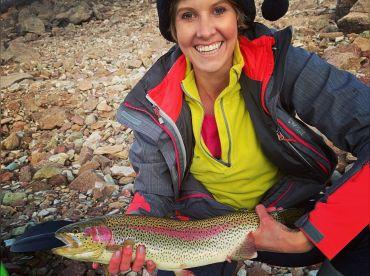 Rainbow trout caught in Berthoud