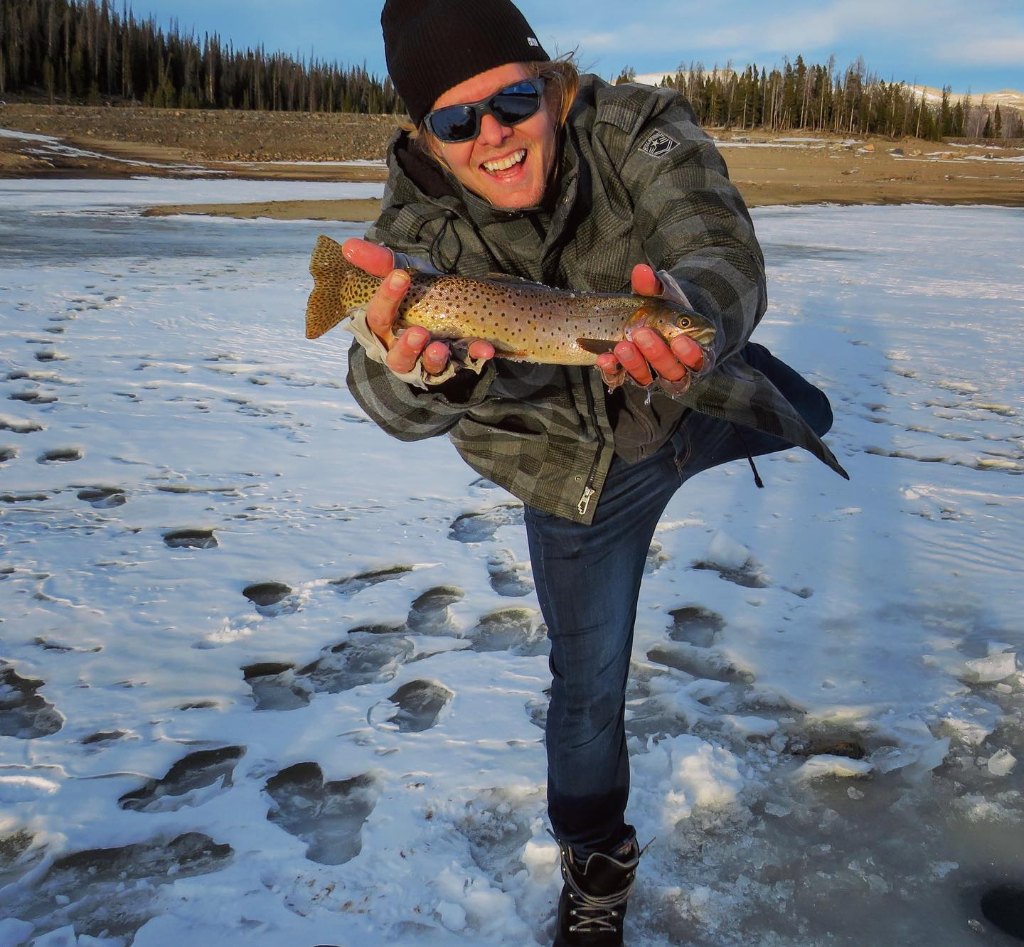Lone angler fishing in Colorado