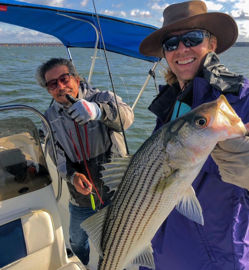Striped bass caught in Berthoud