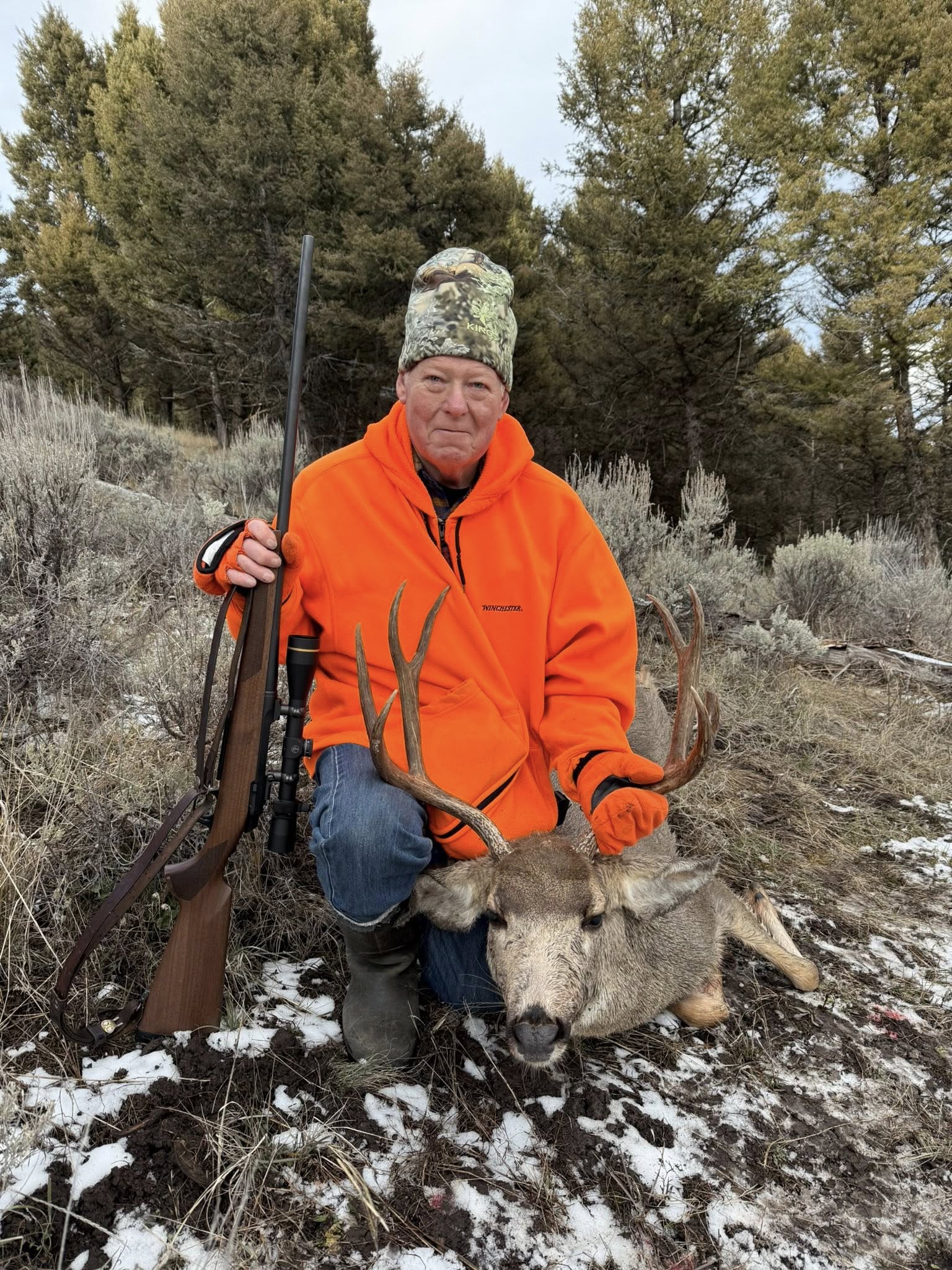Adventurous hunter in Finland