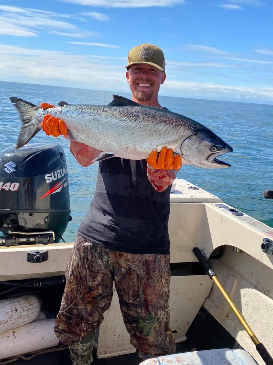 A Chinook Salmon caught while fishing in AK