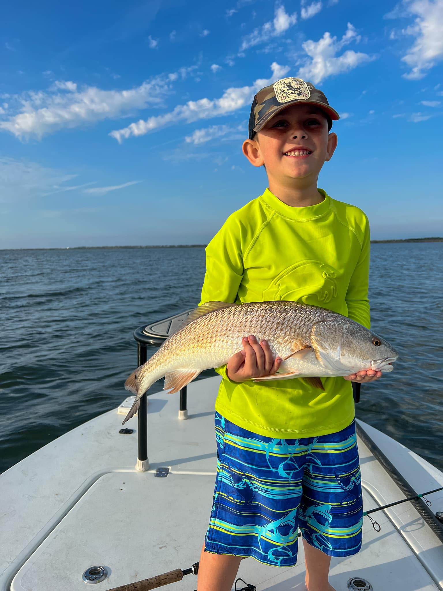 A redfish caught in Oak Hill during a fishing trip