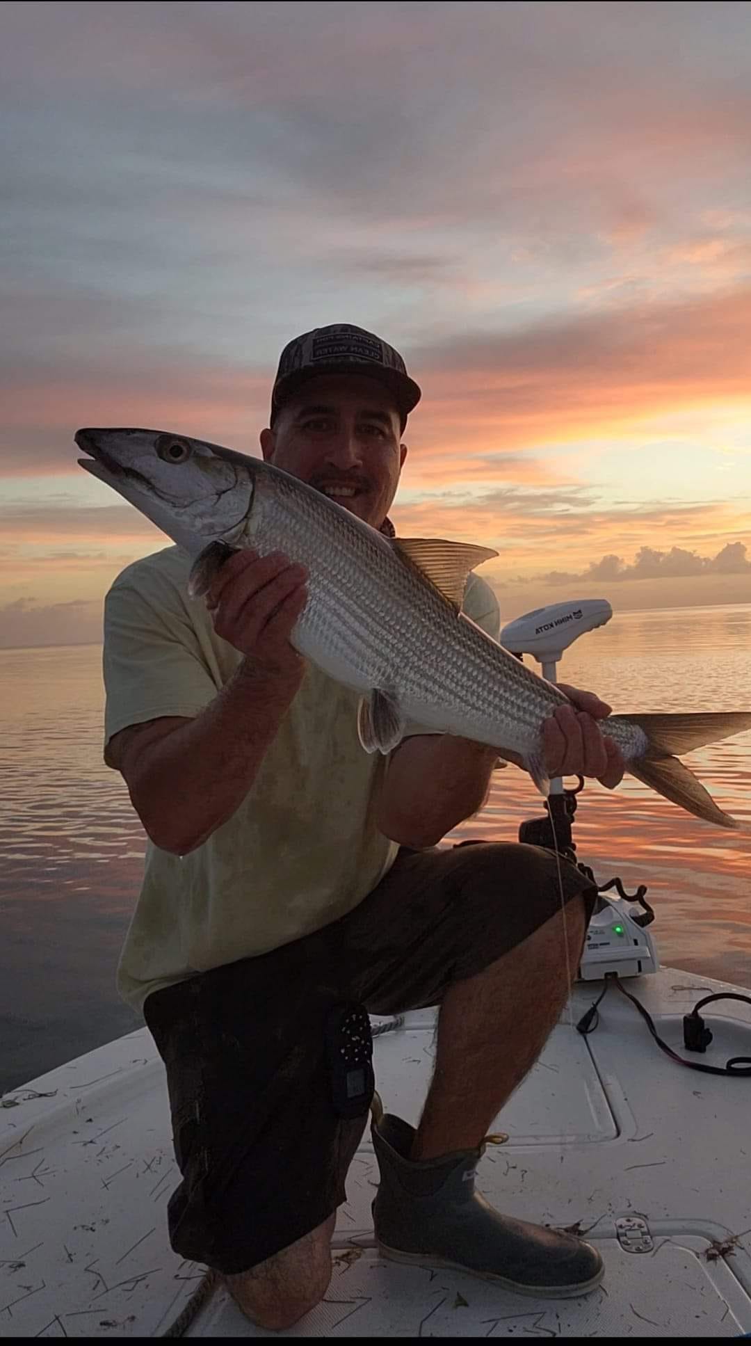 A person fishing in Florida