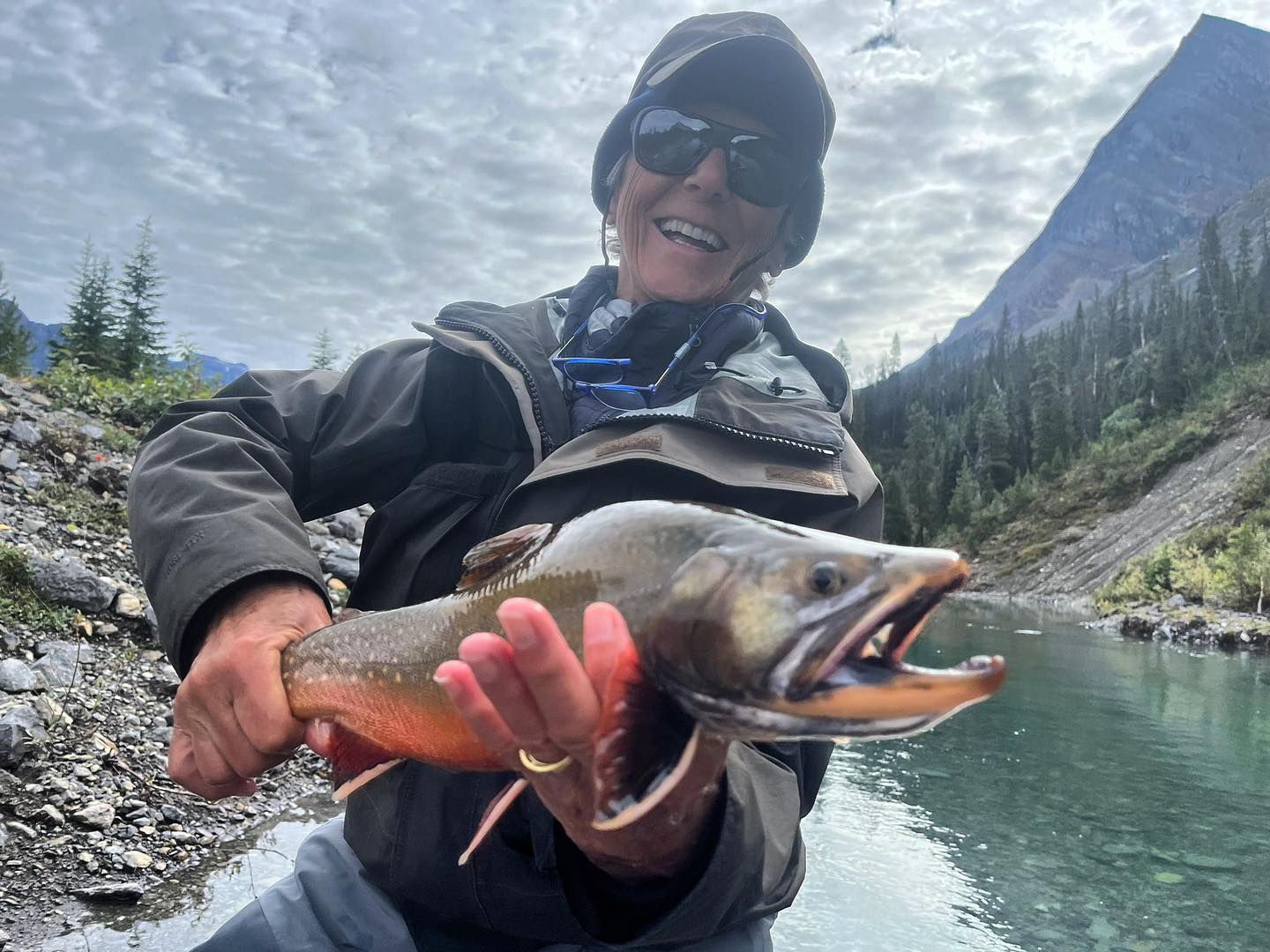 A single angler fishing at Fortress Lake