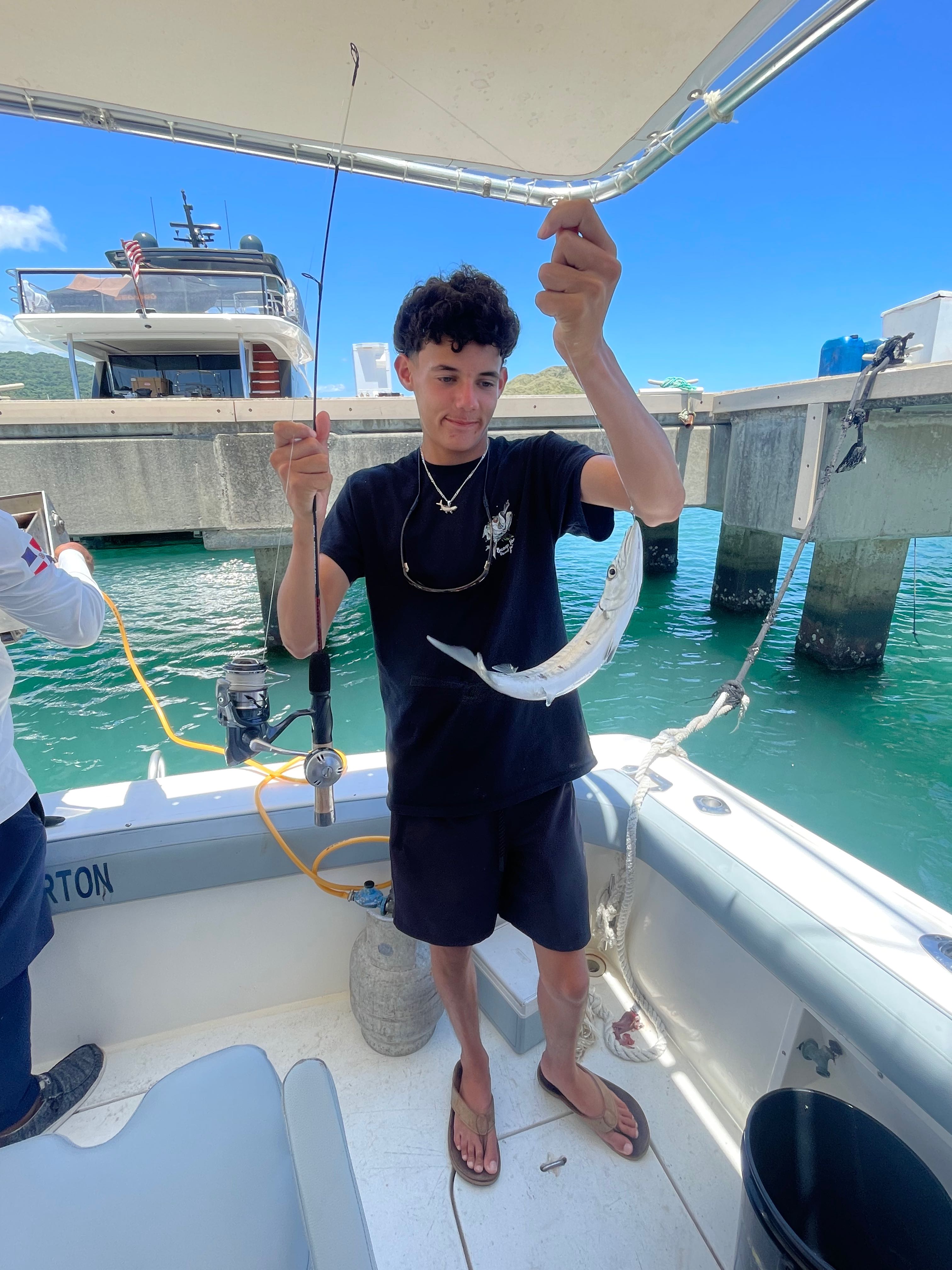 Great barracuda caught while fishing in Puerto Plata waters
