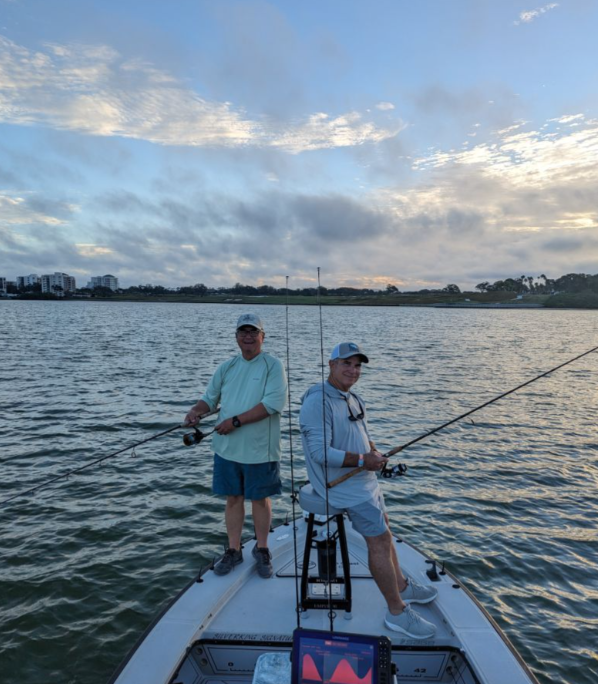 Two people fishing in FL