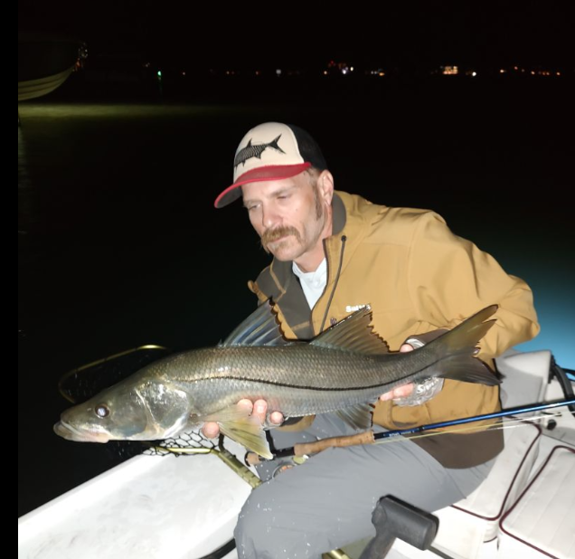 A lone snook, a 25-inch fish, caught while fishing in FL