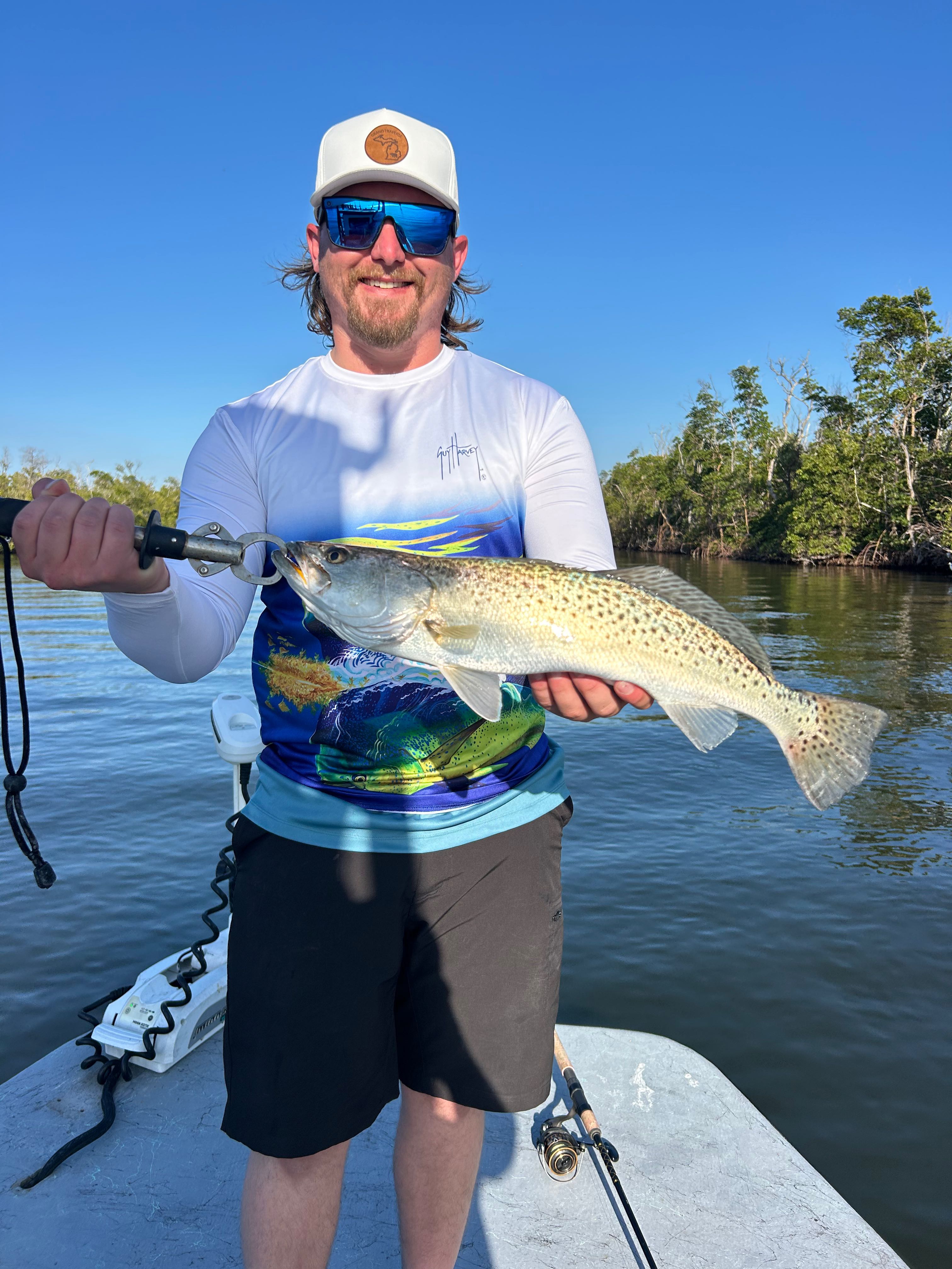 Speckled trout caught fishing in Punta Gorda FL waters
