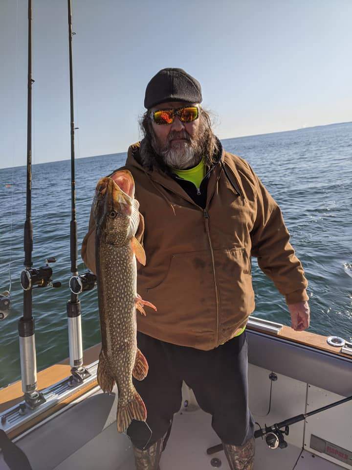 A northern pike caught in Wolcott
