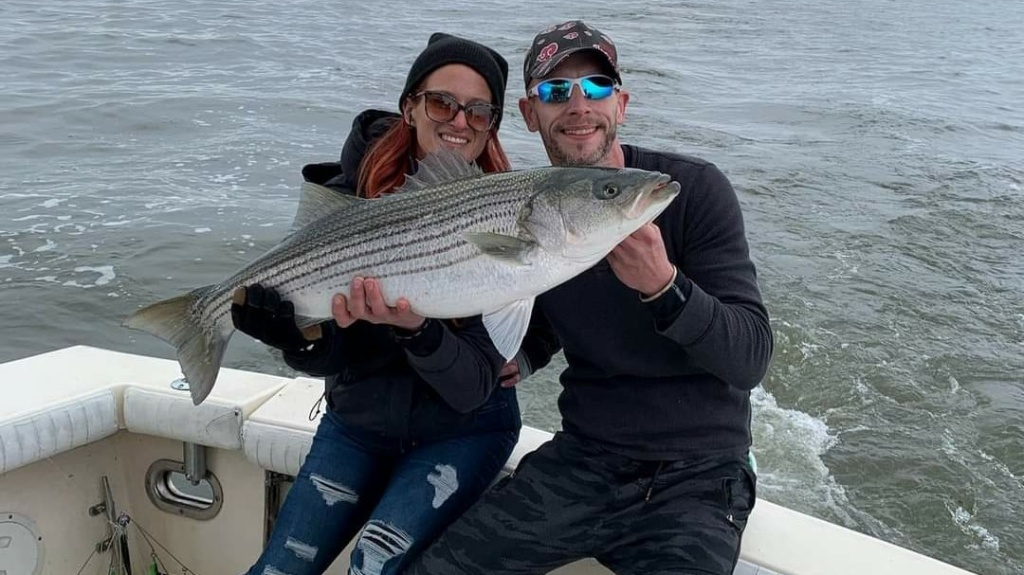 Striped bass caught in NJ