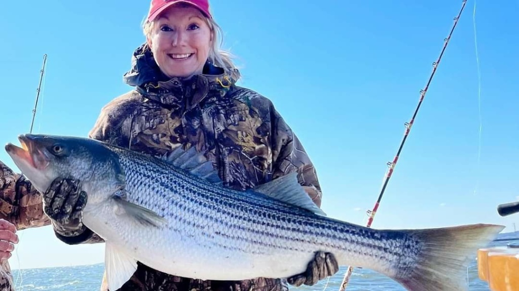Striped bass fishing in NJ