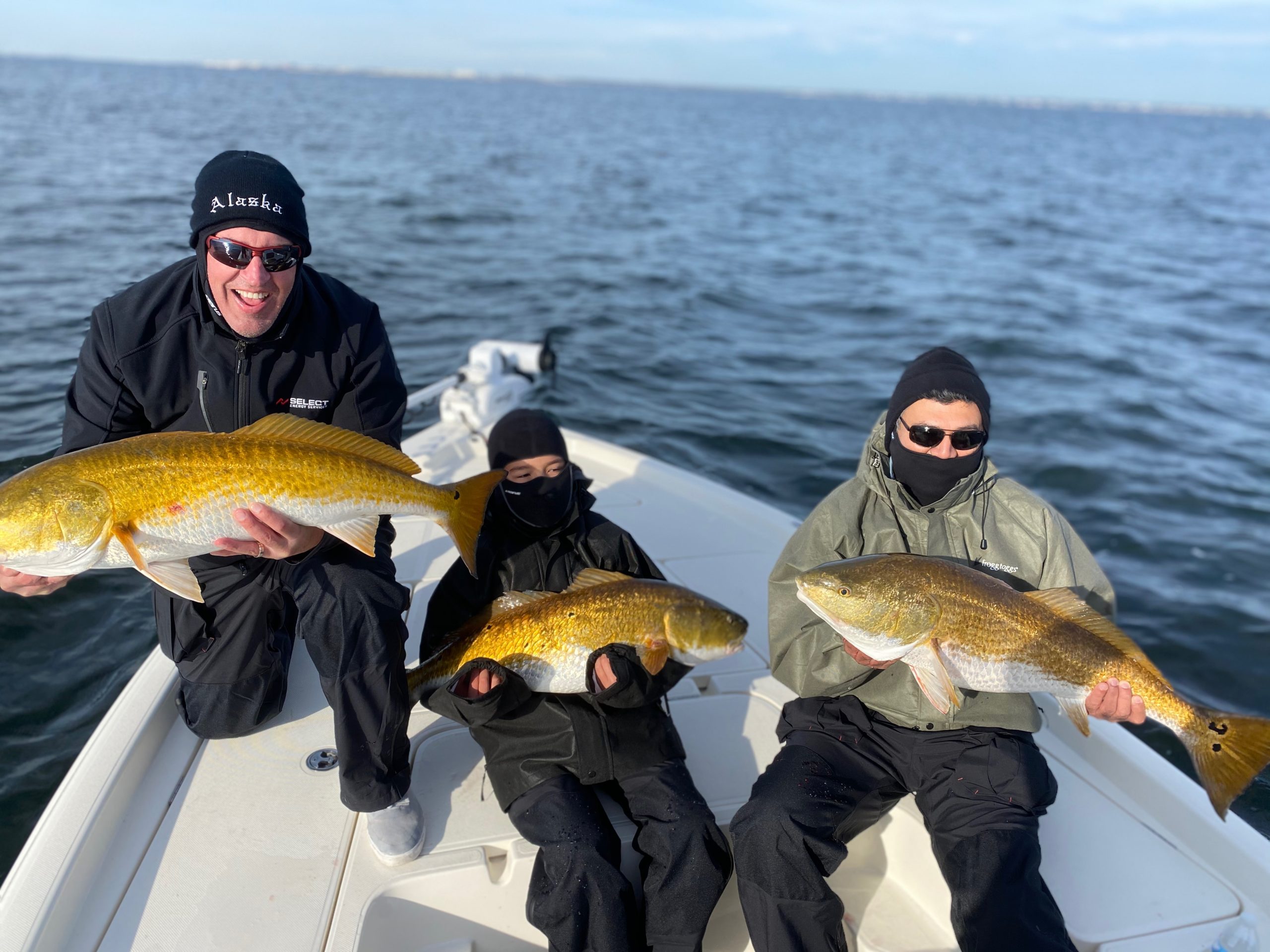Three redfish caught in Pensacola