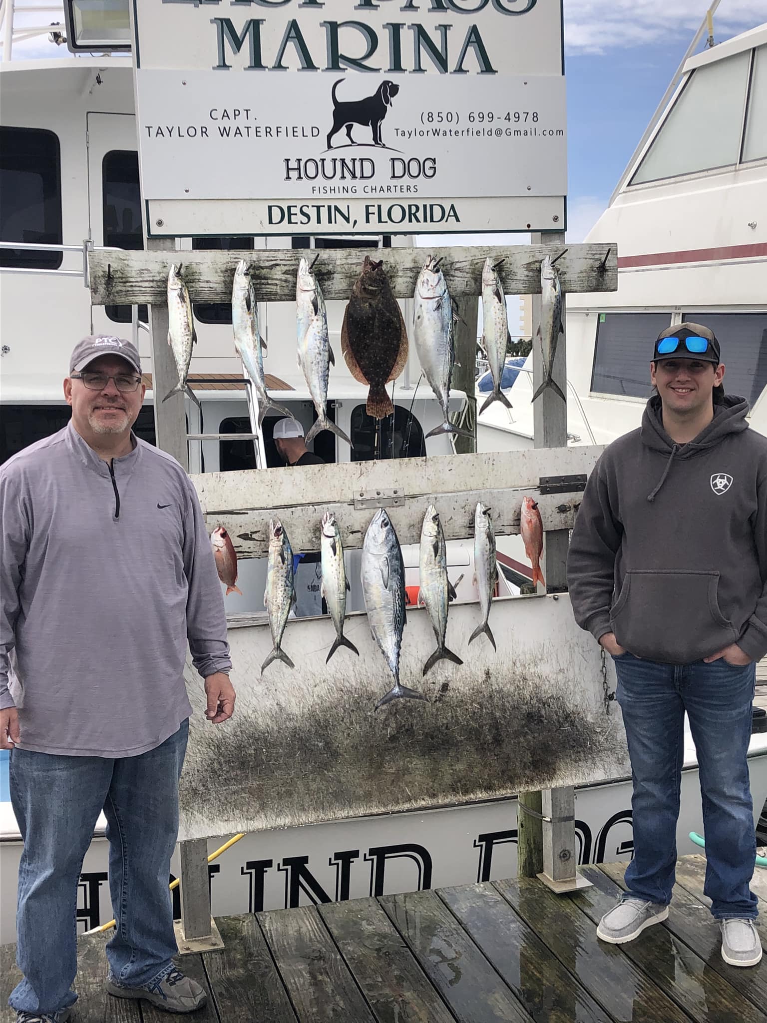 11 summer flounder, cero mackerel, and spanish mackerel caught fishing in FL