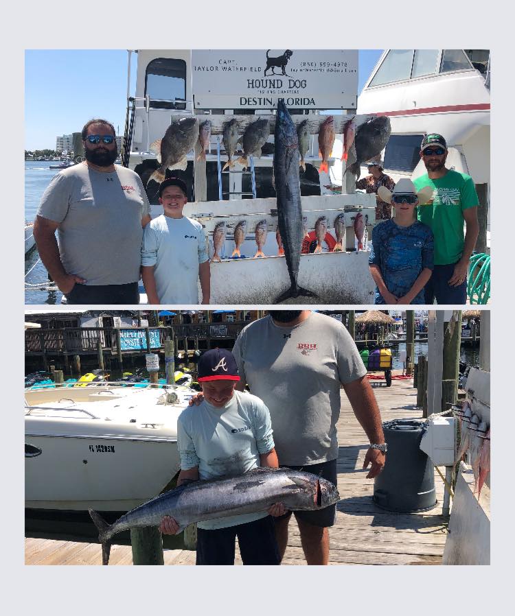 Anglers with 3 big fish in Destin