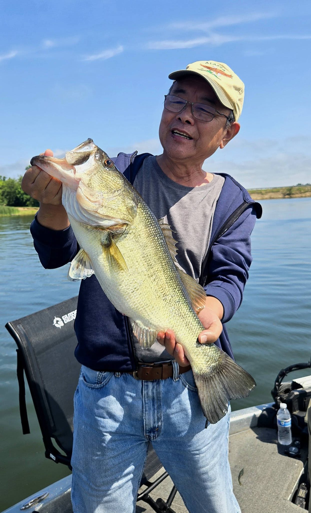 Large bass caught while fishing in Quitman TX