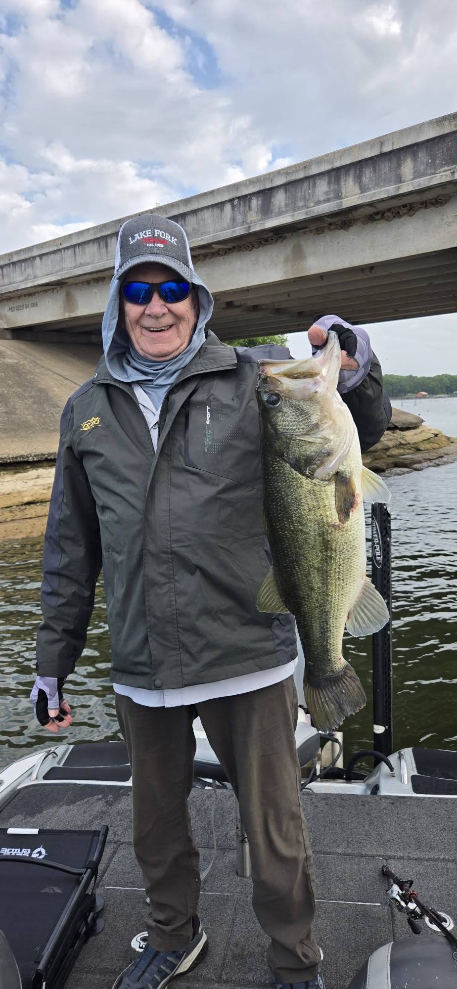 Large bass caught while fishing in Quitman TX
