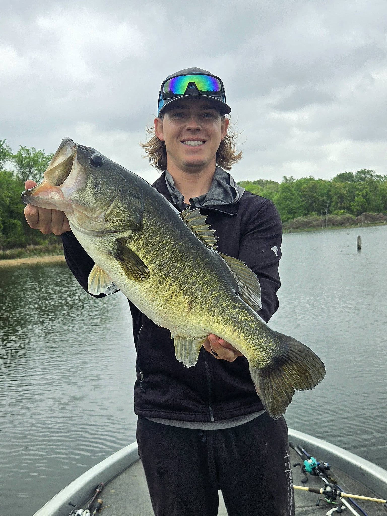 Large bass caught while fishing in Quitman TX