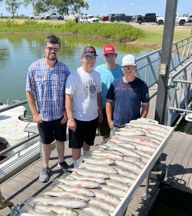 4 people fishing in OK