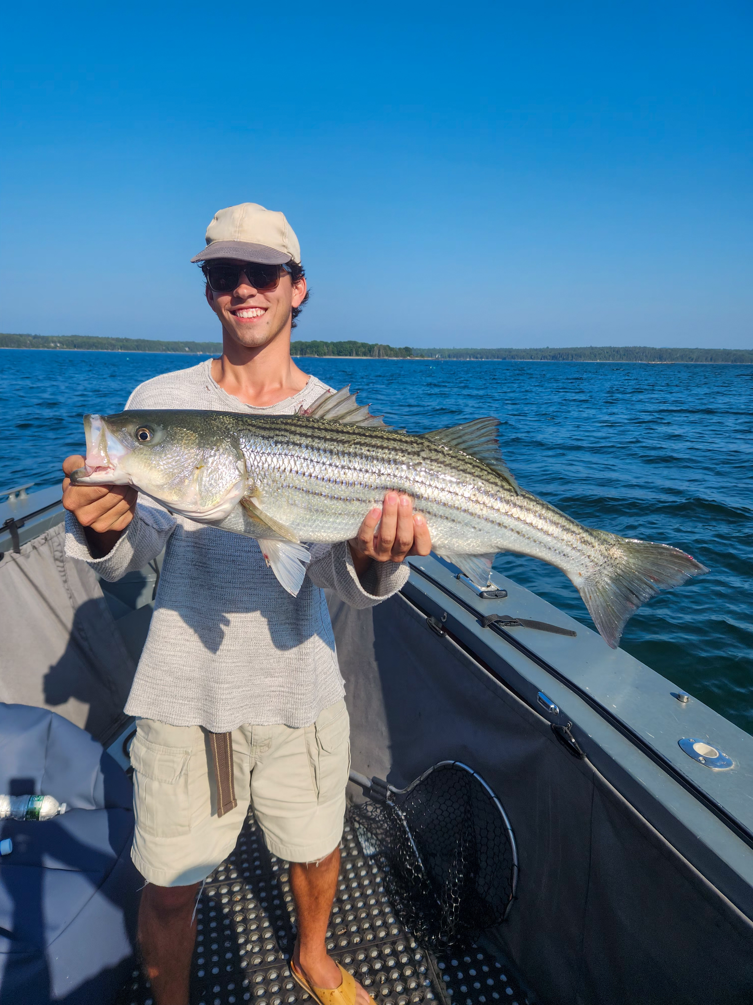 Striped bass caught on fishing trip in ME