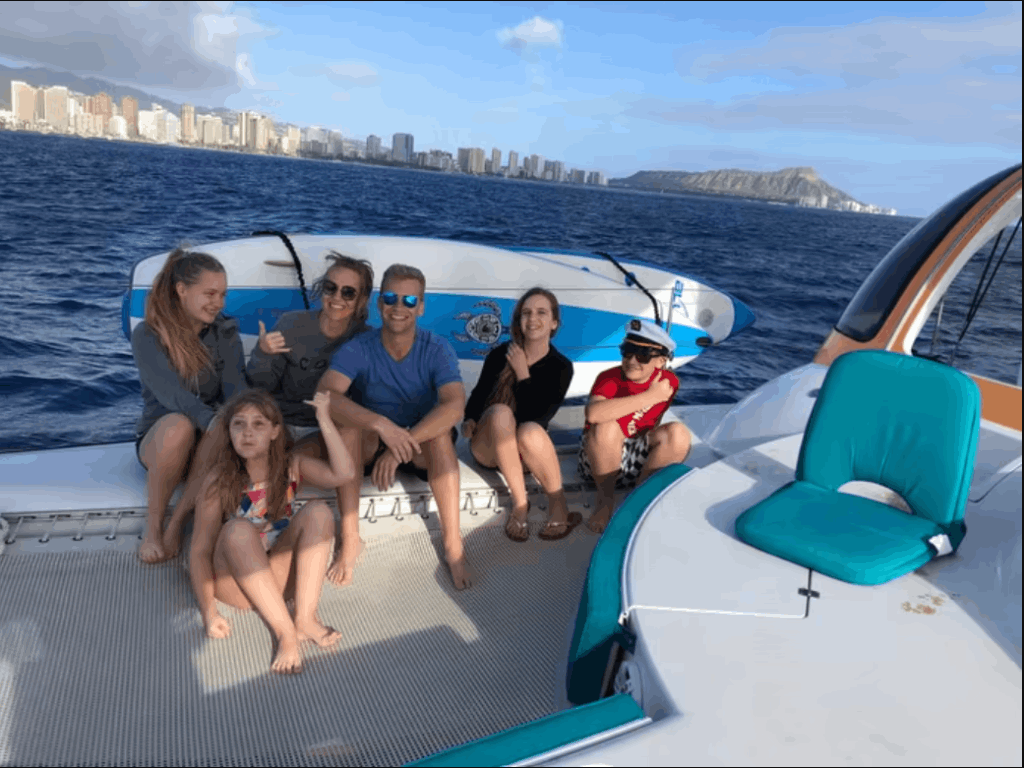 Group of friends enjoying outdoor activities in Hawaii