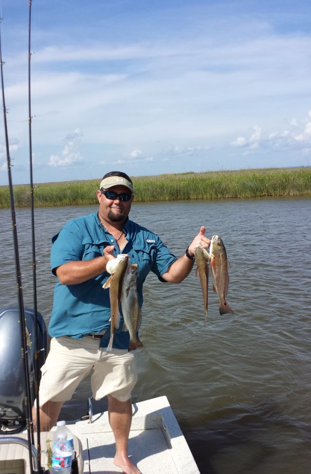 Two fish caught while fishing in St. Augustine